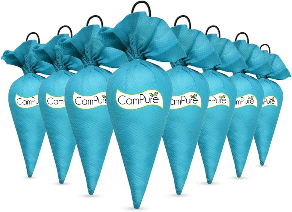 CamPure Camphor Cone Pack Of 8-100% Organic | Air Freshener For Car, Wardrobe, Office Cabin's, Drawers, Travel Bag & Bathroom