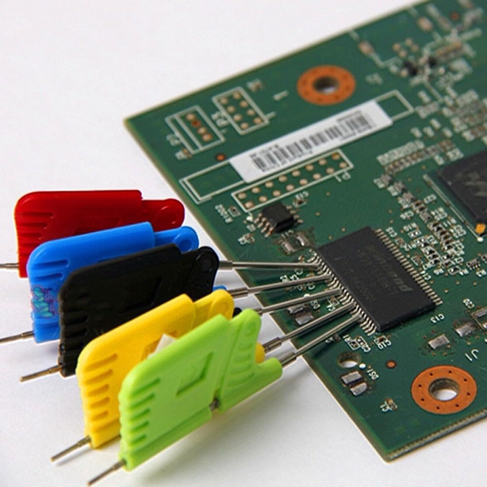 RichVibe SDK08 Lot de 10 clips de test SOIC TSSOP TSOP ICs, pas de 0,3 mm, 40 V 2 A, compatible GaN, haute fiabilité