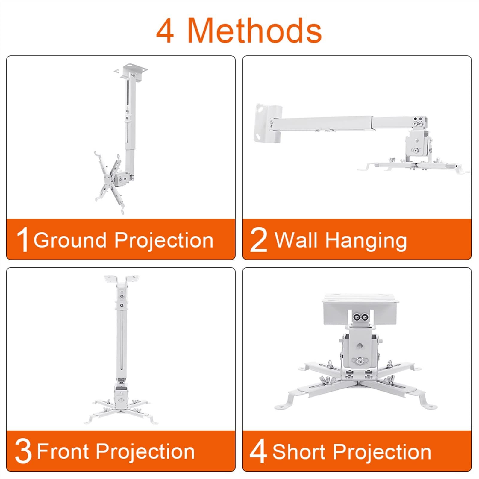 GLigeT Support Vidéoprojecteur Support Mural Universel for projecteur, Support Mural Suspendu M19 YG620 M20 T26K HD, Support de projecteur Support Projecteur
