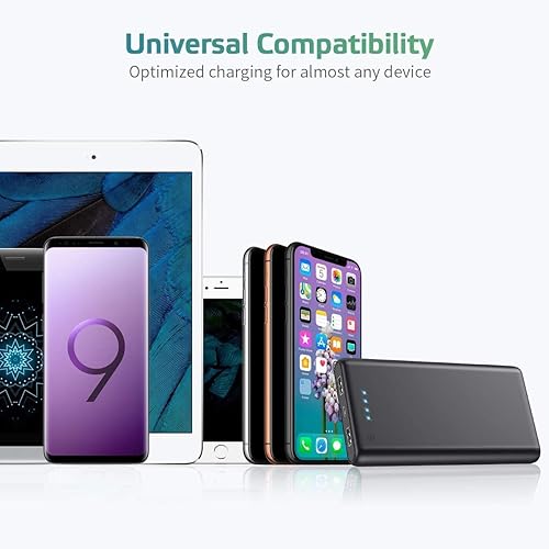 Miniatura 7 de Cargador portátil de 26800 mAh diseño de textura comercial con baterías de respaldo externas duales cargador de teléfono celular 2 puertos USB