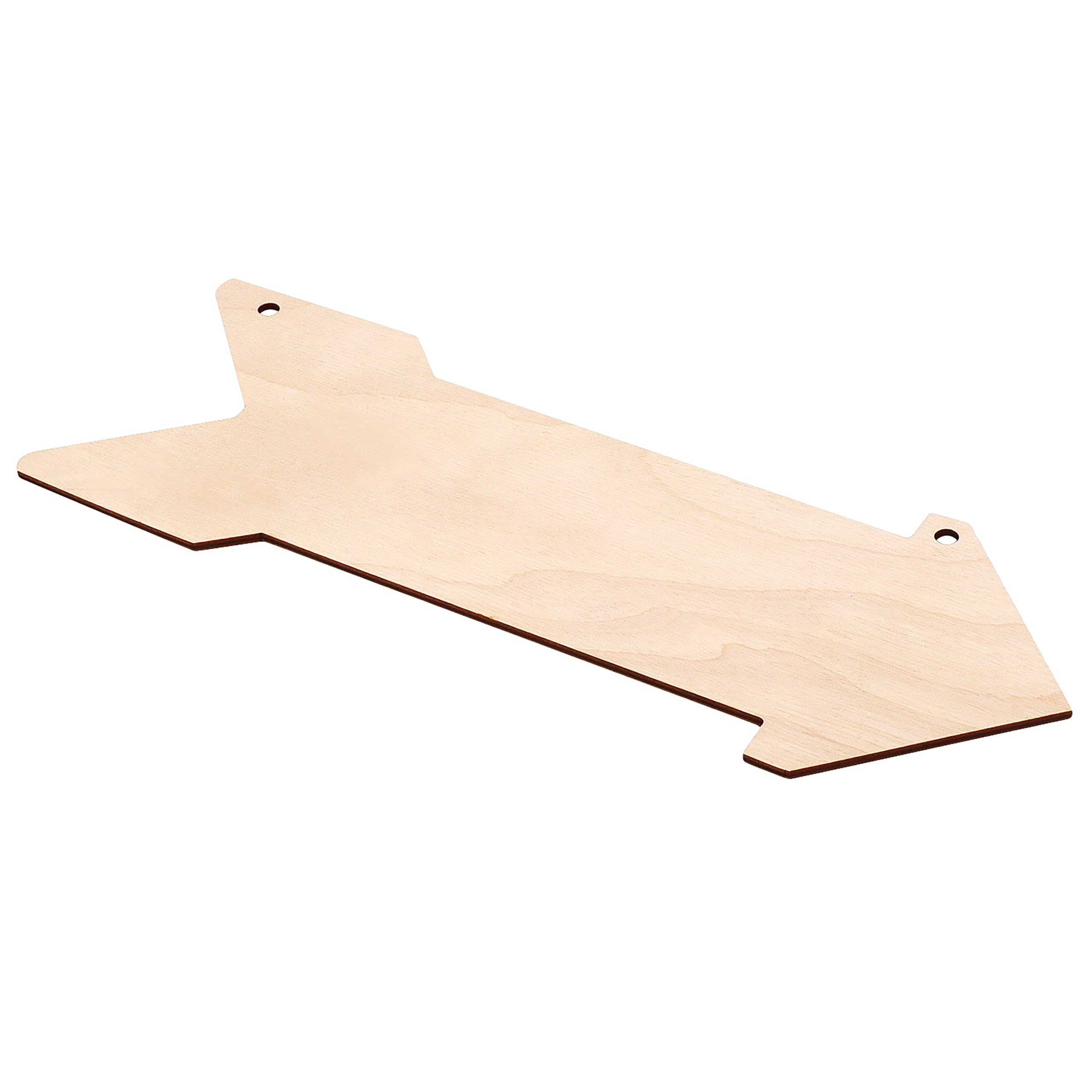 Creative Deco 5 x Pendentif en Forme de Flèches | 30x11cm | Découpes en Bois Contreplaqués Non Peints | Decoration à Accrocher | Parfait pour Cadeau, Peinture, Loisir, Pyrogravure