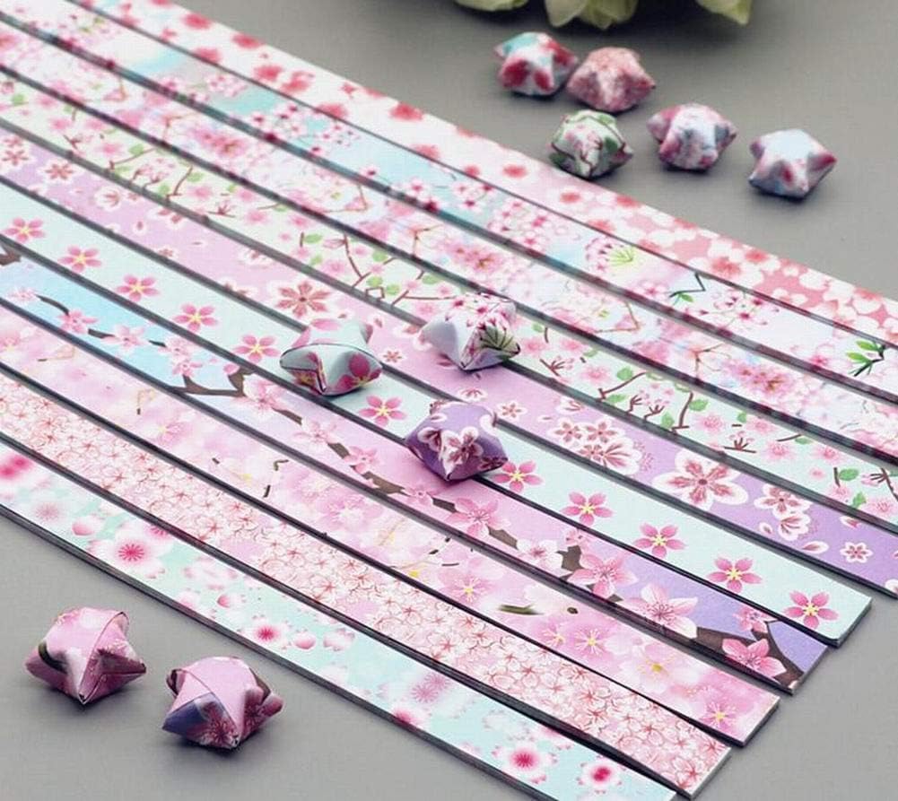 składanie papieru gwiazdowego, ręczne origami 1070 arkuszy Kolorowe papiery Origami Star DIY Paski papieru Lucky Star #18