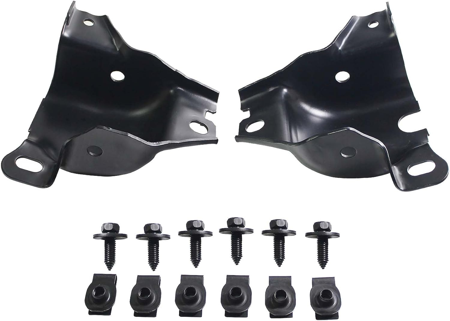 BST BSSP Leaf Spring Eye Mounting Bracket Kit & Pair Rear Leaf Spring Shackle Kit For 1967-1969 Chevy Camaro Pontiac Firebird Matching w/Pair Leaf Spring Front Eye Bushings