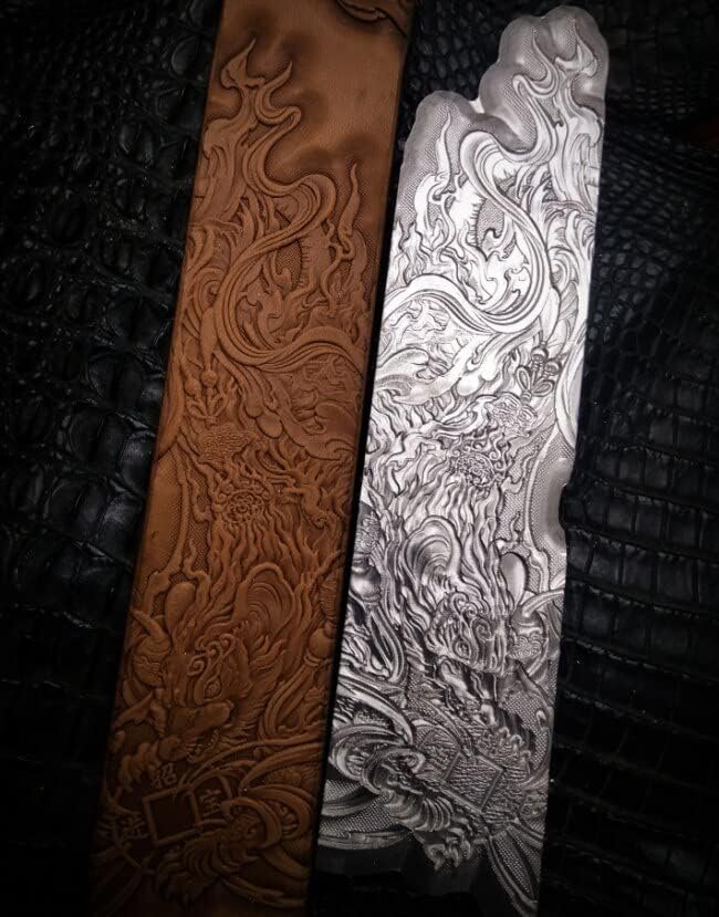 animal embossing mould for leather,designer curling belt Leather craft template aluminum alloy embossing mold - (Color: 18.5x4cm)
