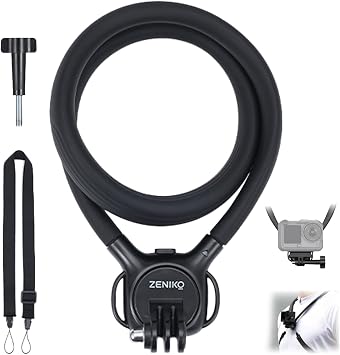 ZENIKO Action Camera Neck Mount, Quick-Release Strap for POV Vlogging-01