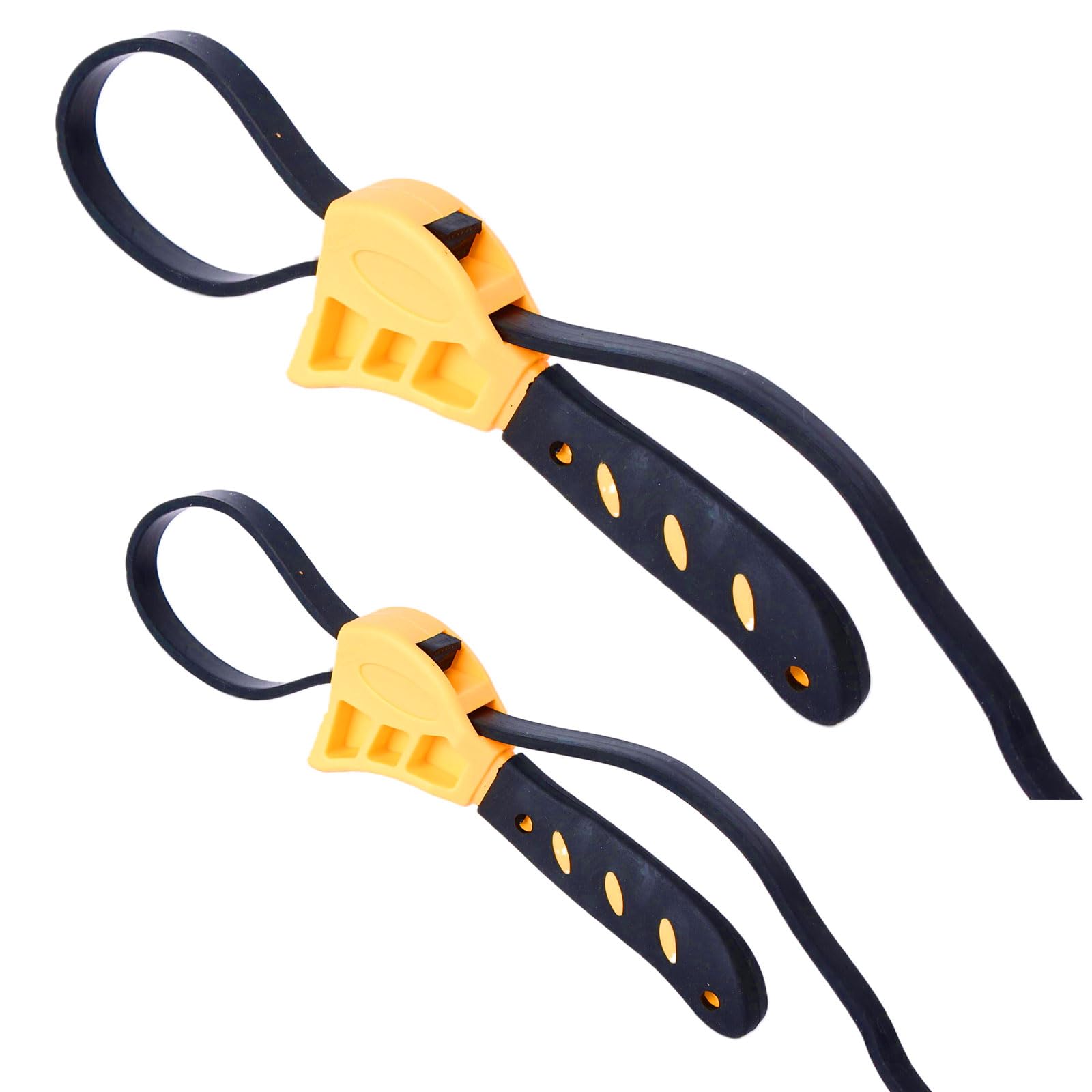 Mythosurge Strap Wrench Set, 2pcs 550mm and 600 mm Strap Pipe Wrench Adjustable