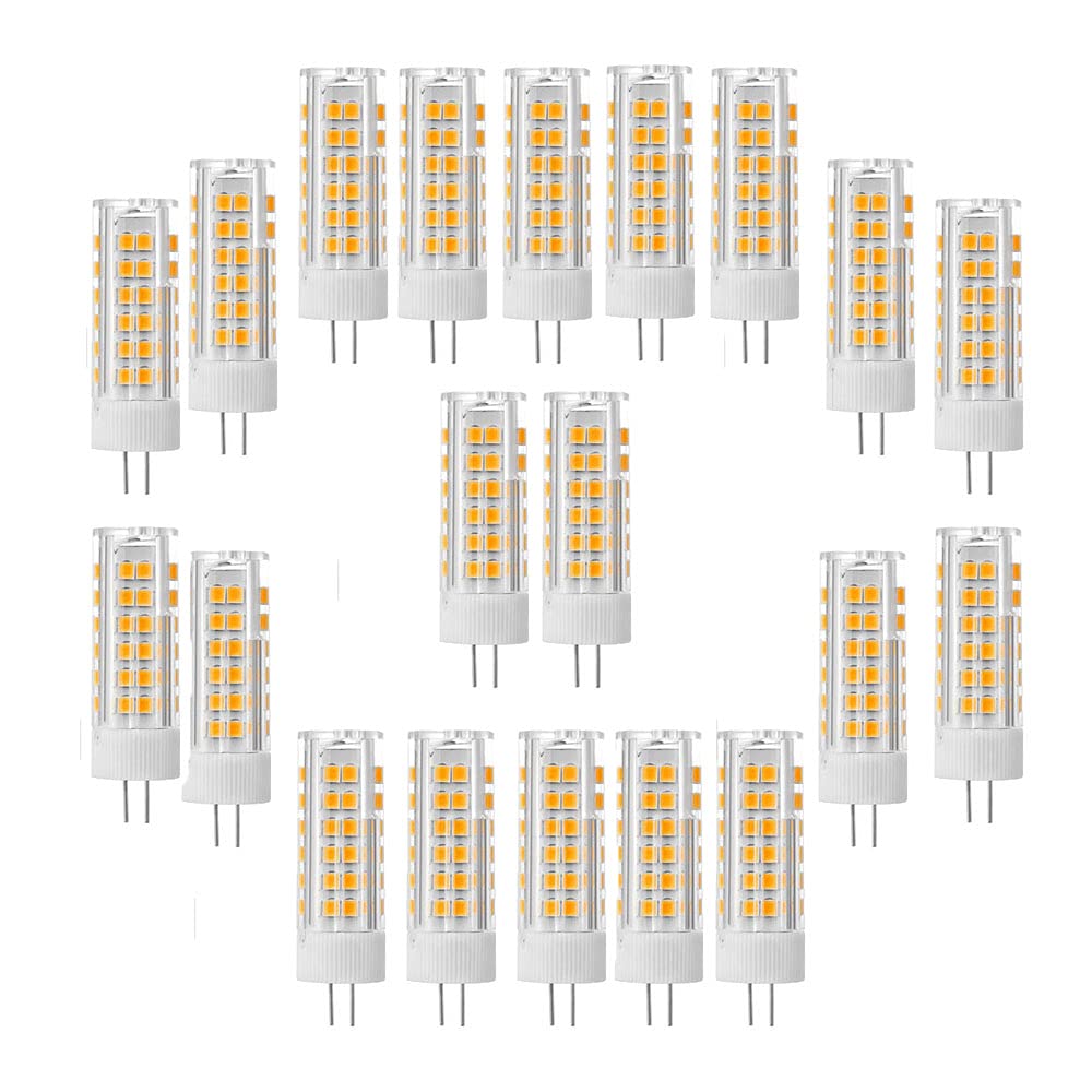 Ruihua G4 7W LED-Glühbirnen(70W Halogenlampenäquivalent) 700LM Mini-Kapselbirnen,Nicht Dimmbar Warmweiß 3000K Bi-Pin-Sockel G4 LED Lampen für Heimbeleuchtung AC 220-240V,Pack mit 20