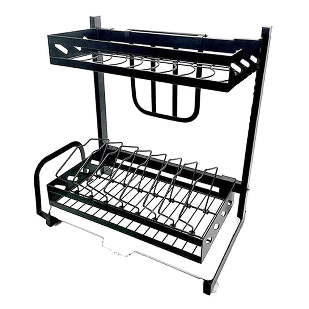 Shelf,Kitchen Racks Dish Drainer Rack With Knife Slot Chopsticks Tube Spice Rack Plate Tableware Holder Drain Basket Drying Rack With Extendable Drip Tray,Knife Holder+Chopstick Ho,Knife Holder+Chopp