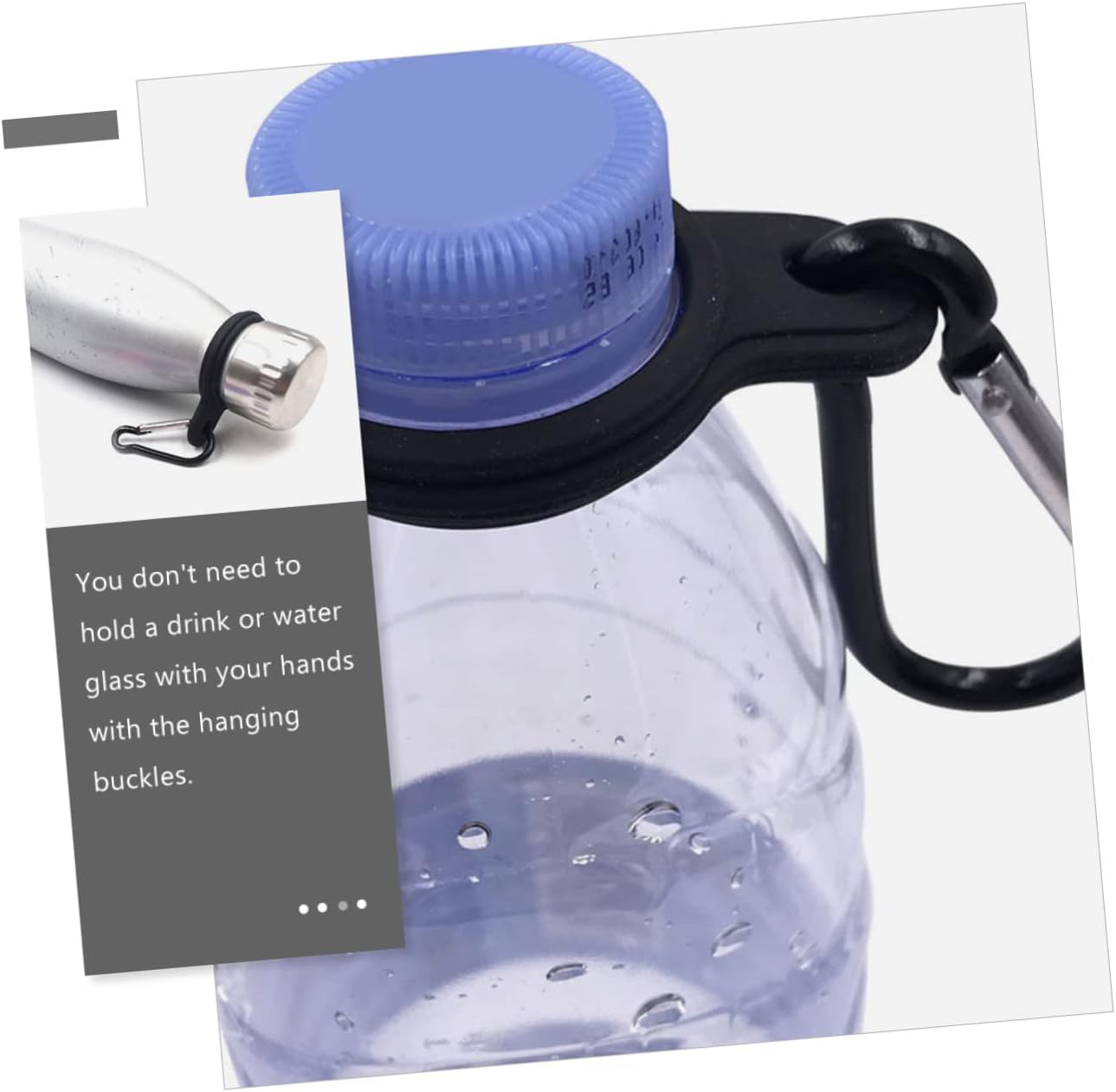 VANZACK 40pcs Reliable Material Bottle Carrier Hanger for Water Bottle Motivational Design Easy to Use for Outdoor Activities