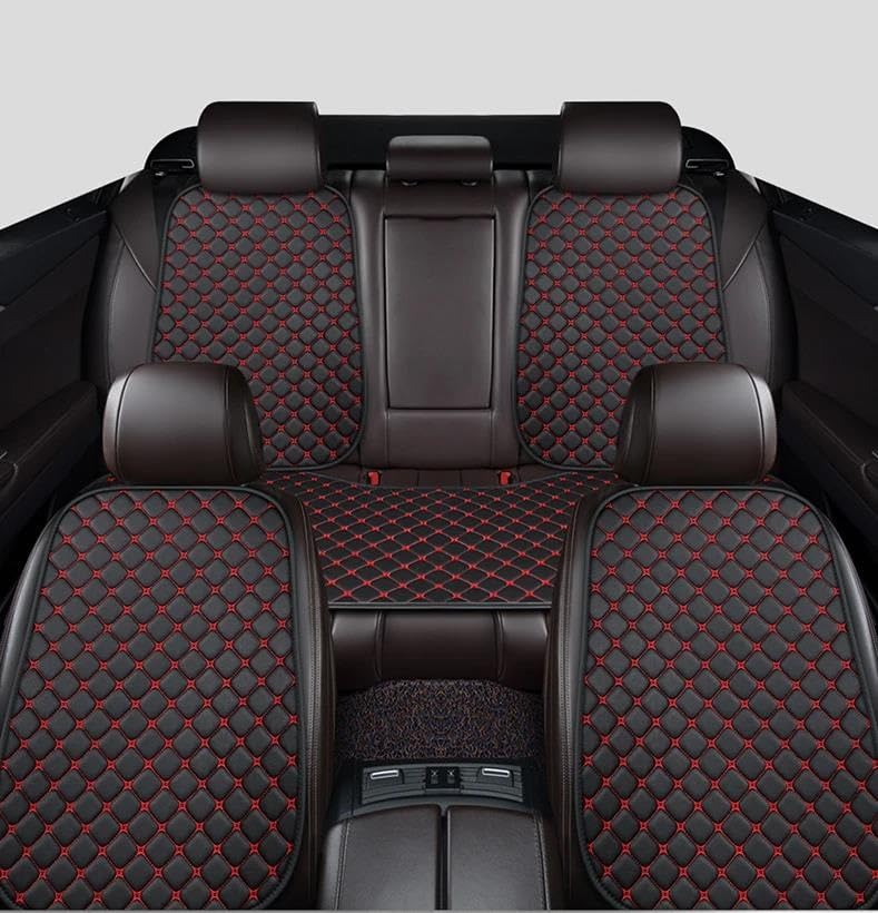 Housses de siège auto universelles cuir noir blanc pour Subaru Outback XV - 8