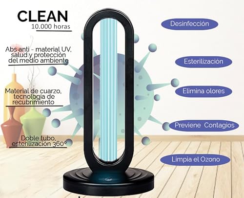 Desinfektionslampe Eco-De ECODE UVC Lampe 38W mit Ozon für Räume bis 50 m²
