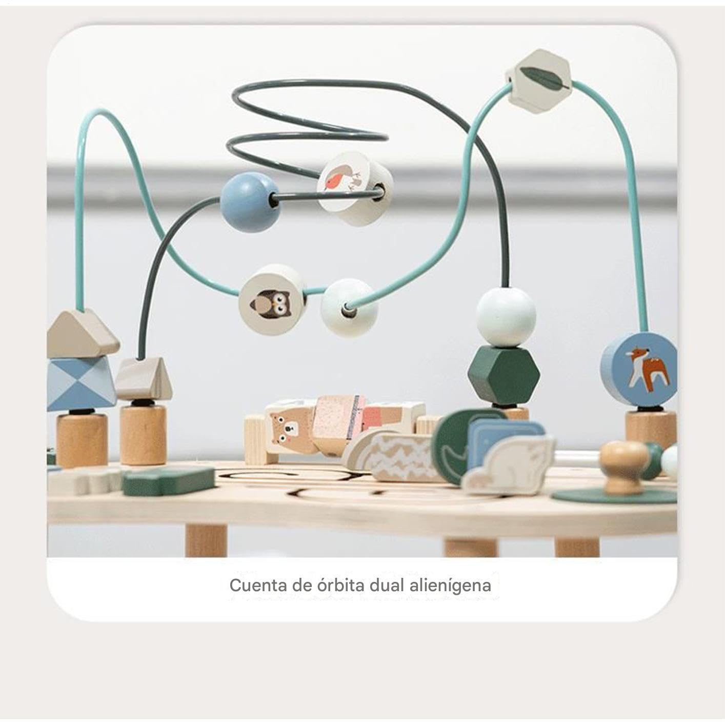 Mesa de Actividades,Mesa de Juego Centro de Actividades de Madera | Juguete Educativo Infantil Interior Exterior Destete Regalo