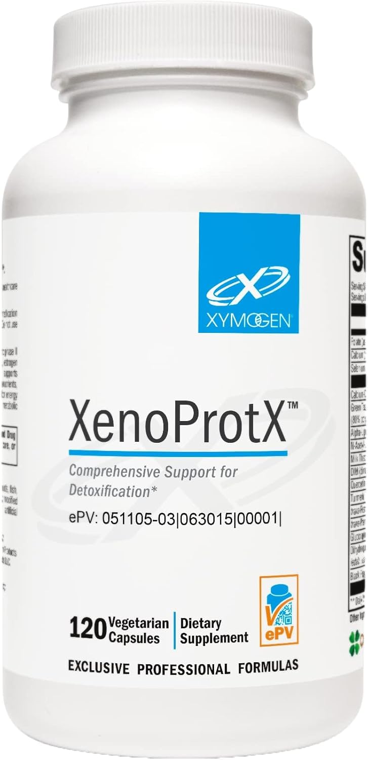 XYMOGEN XenoProtX - DIM, NAC & Phytonutrients - Estrogen Metabolism & Liver Detox Pathway Support - Comprehensive Hormone Balance Supplement - Gluten-Free & Non-GMO - 120 Capsules
