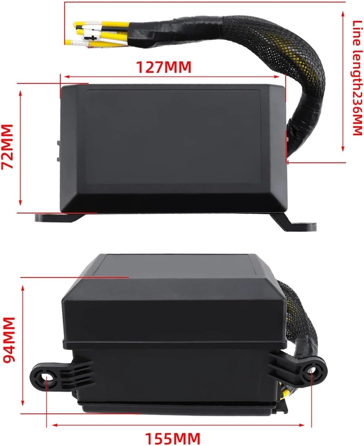 Car Fused A Car 6-way Fuse Box With 6 Relays And ATC/ATO Holders,Fit For Cars, Trucks, Ships, Etc Replacement