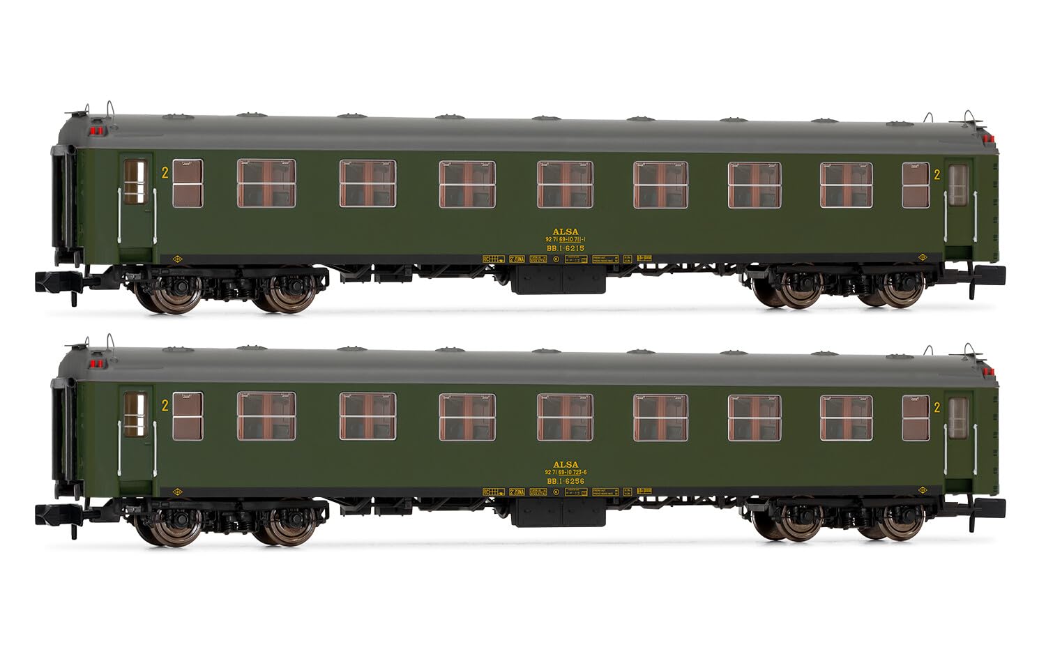 Arnold HN4455 ALSA, 2-unit set 6000 coaches, olive green, ep. VI Rolling Stock - Coaches