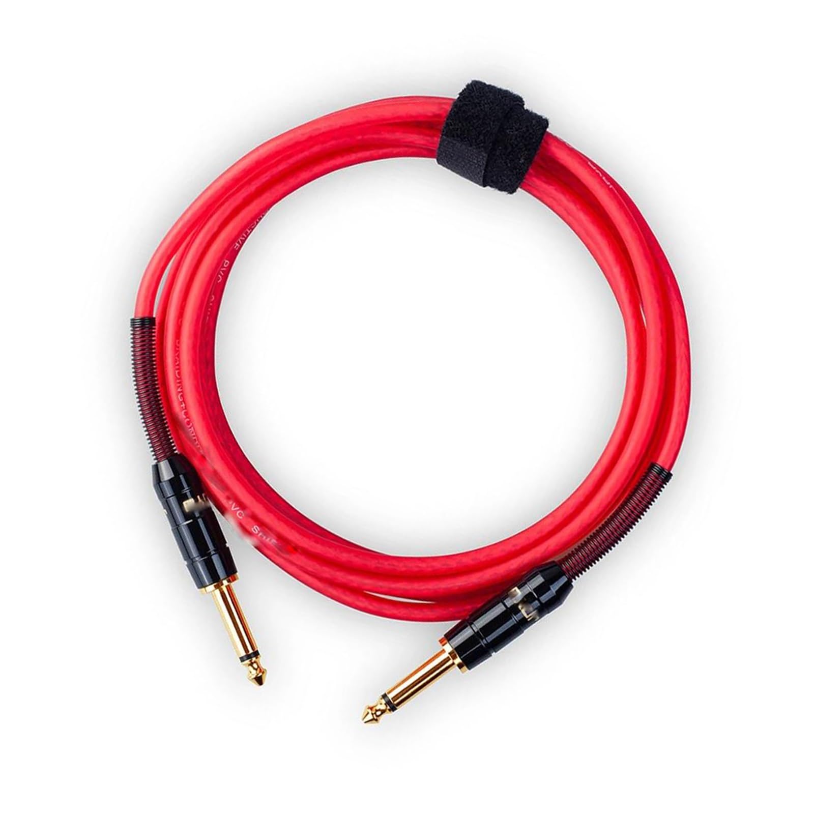 Akustikgitarrenkabel 6,35-mm-Stecker Gitarren-Geräuschunterdrückung Reiner Kupferdraht PVC-Material