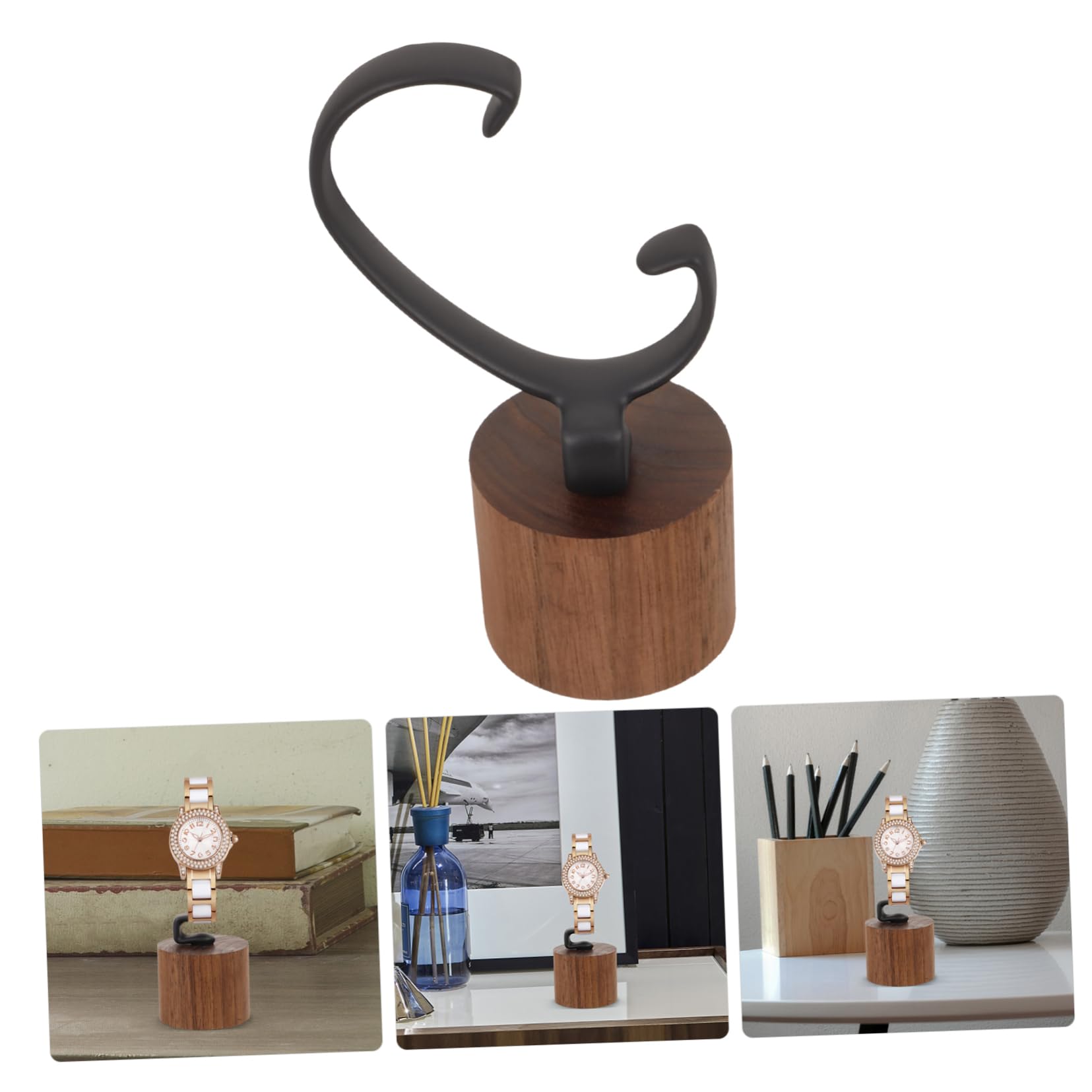 4 Stücke Holz Uhr Display Rack Nussbaum Einzelnen Armbanduhr Display Stand