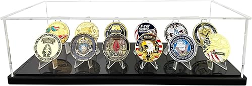 Miniatura 9 de Exhibidor de acrílico transparente para juguetes coleccionables, caja acrílica de montaje a prueba de polvo con base de madera negra y cuentas de