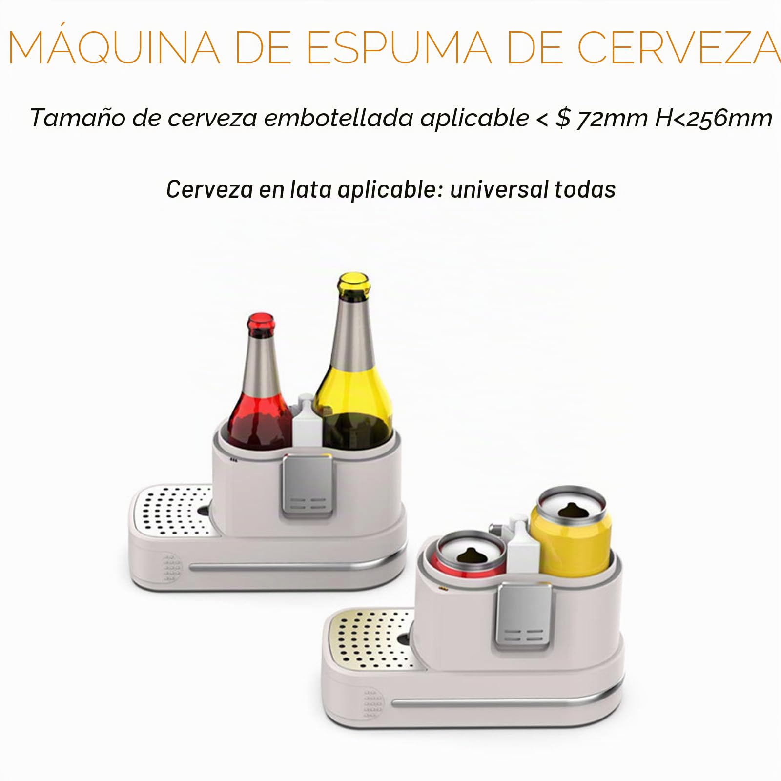 A:Gray,Grifo Cerveza,Dispensador De Cerveza con Enfriador,Máquina De Espuma De Cerveza Ultrasónica,Grifo De Cerveza Portatil