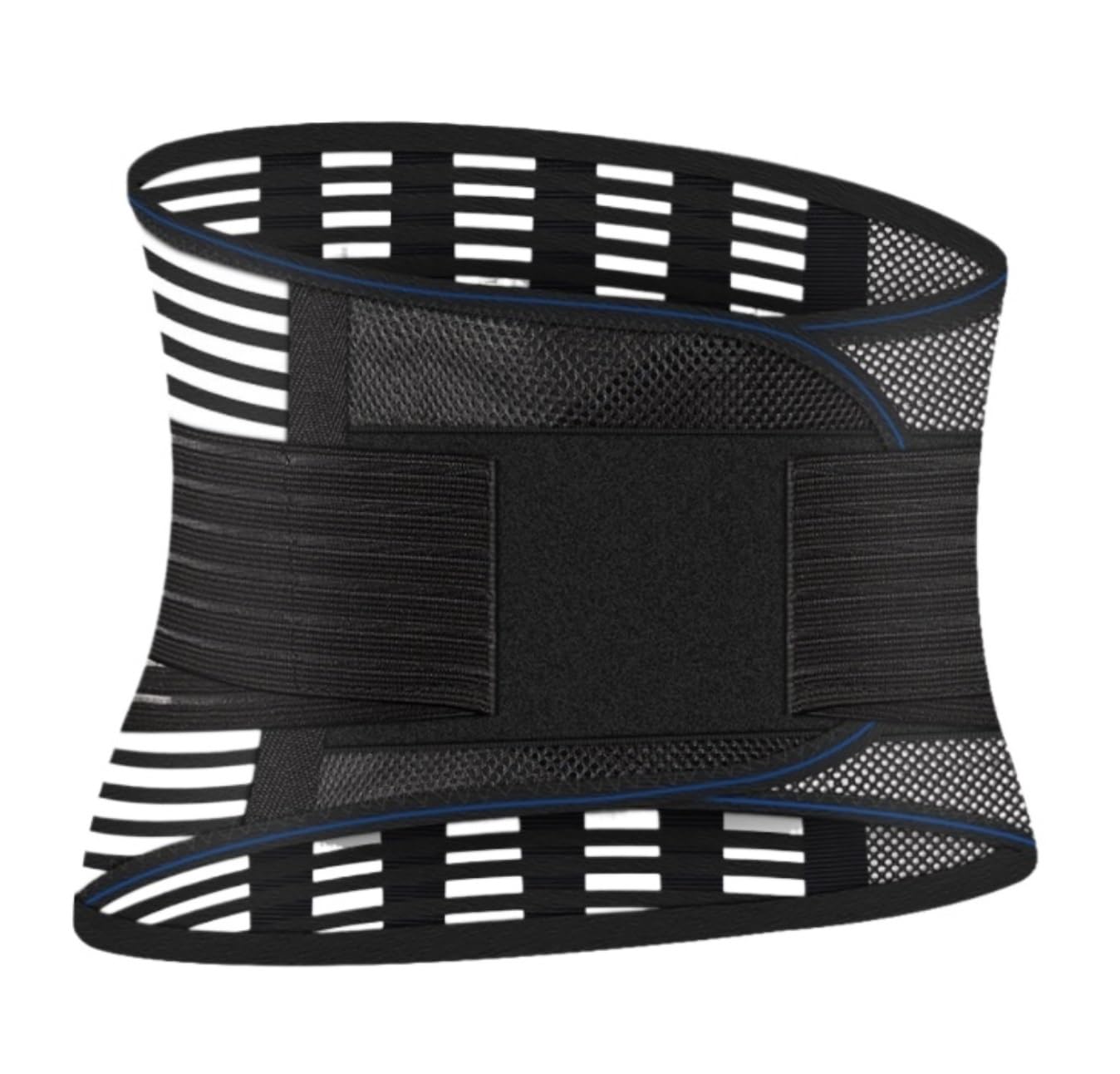 Fascia Lombare Cintura di Supporto Lombare Leggera E Traspirante, Inferiore, Dimagrante per Allenamento della Vita Rinforzo Schiena(Black,XXL)