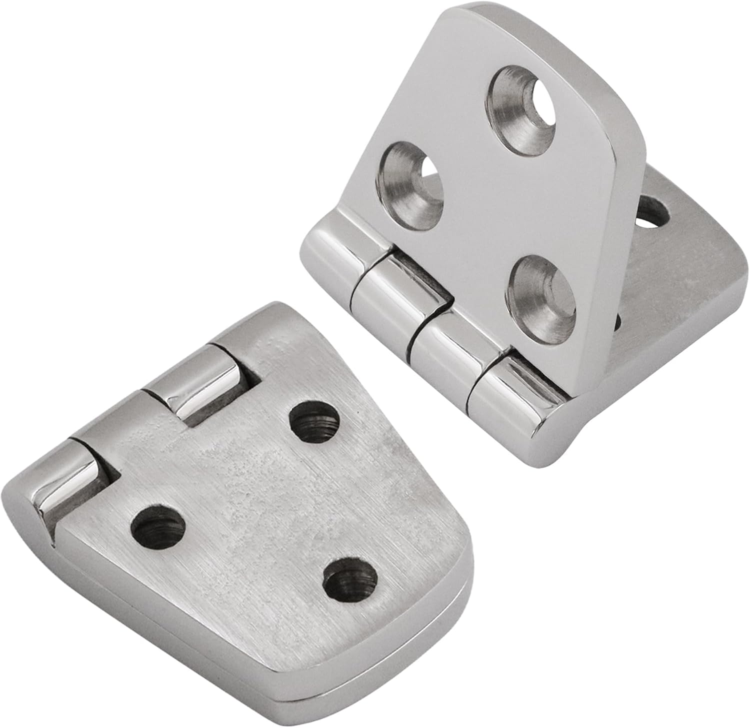 316 Stainless Steel Hinges Marine Grade 3" x 1.5" Heavy Duty Boat Hatch Hinge (76 mm X 38 mm) Casting Cabinet Door Hinge with Screws (6 Pack)