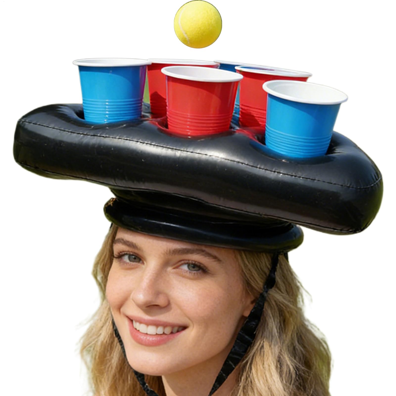 Inflatable Drink Holder, Hat Shaped Drink Tray for Water Games - Inflatable Floating Cup Holder | Summer Parties with Beer Soda Water Juice and Lemonade