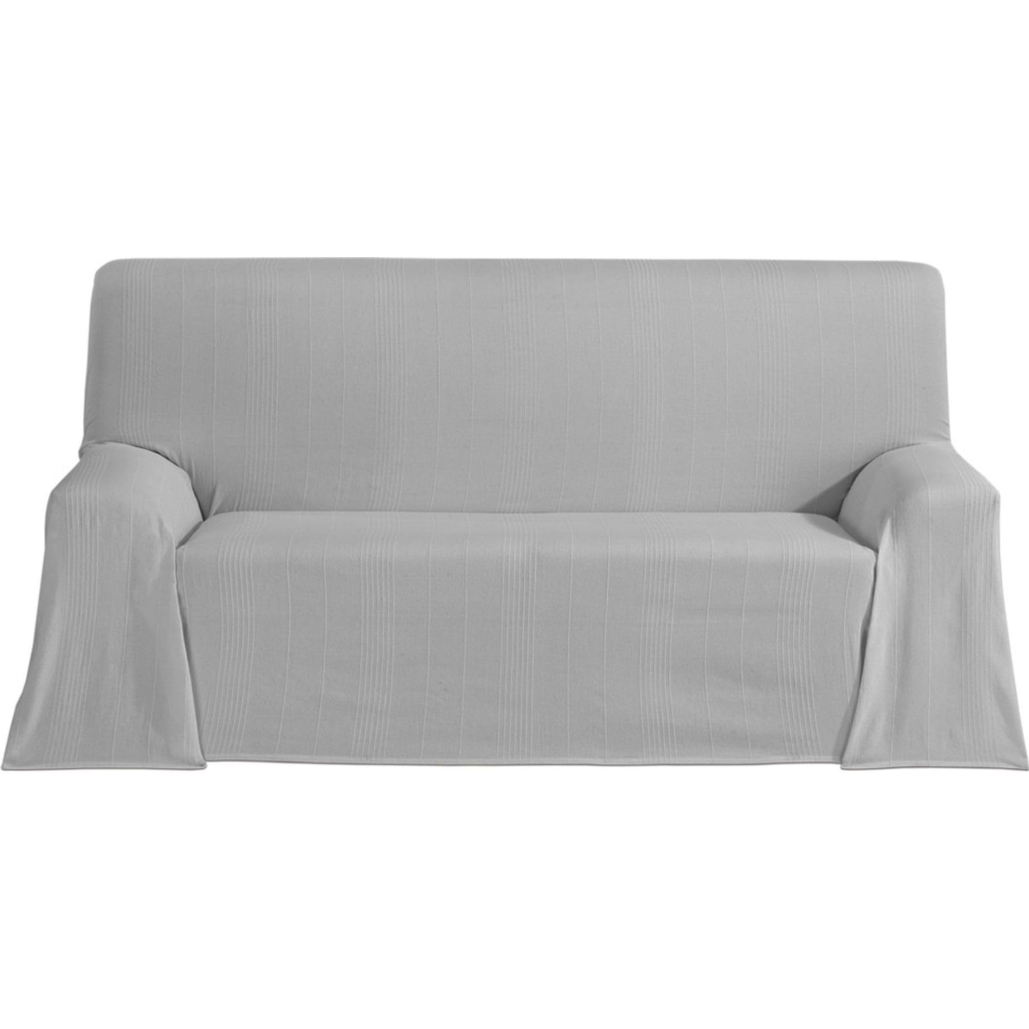 ECOMMERC3 | Foulard Multiusos Tamaño 130x180 cm Tanto para Sofá o Cama - Colcha Multiusos Color Gris Cubrecama Decorativas para Sofá, Cama - Jarapa Sofá o Cama Protector Ligero y Elegante