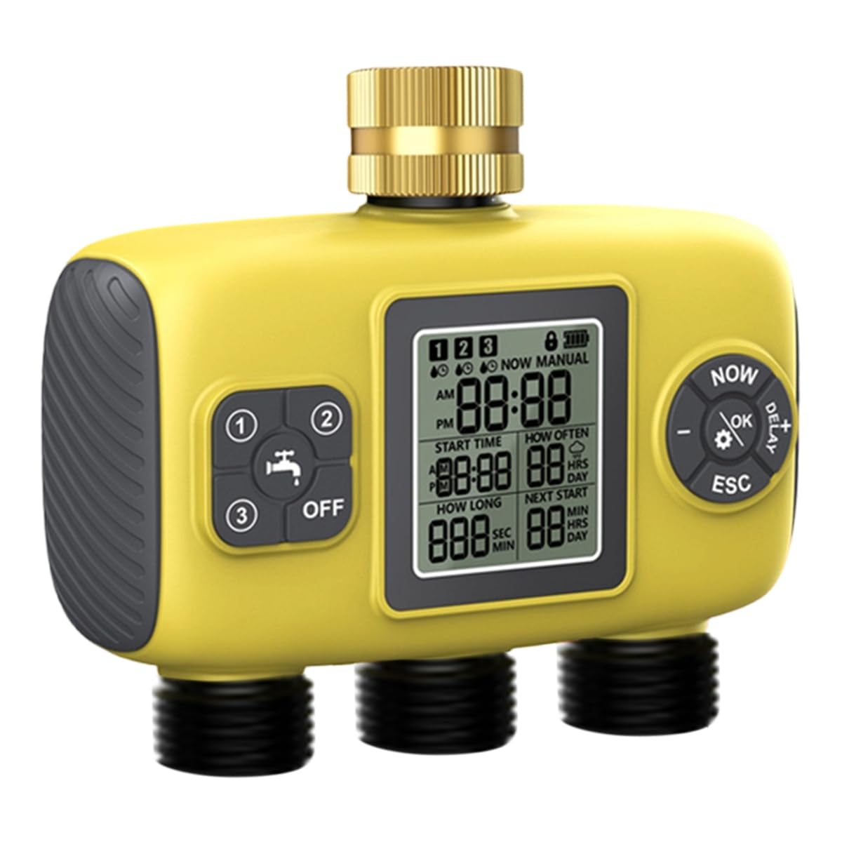 UDSKNV[KSL Automatic Water Timer for Outdoor Garden Programmable Irrigation Controller Smart Watering System Water Valve Lawn