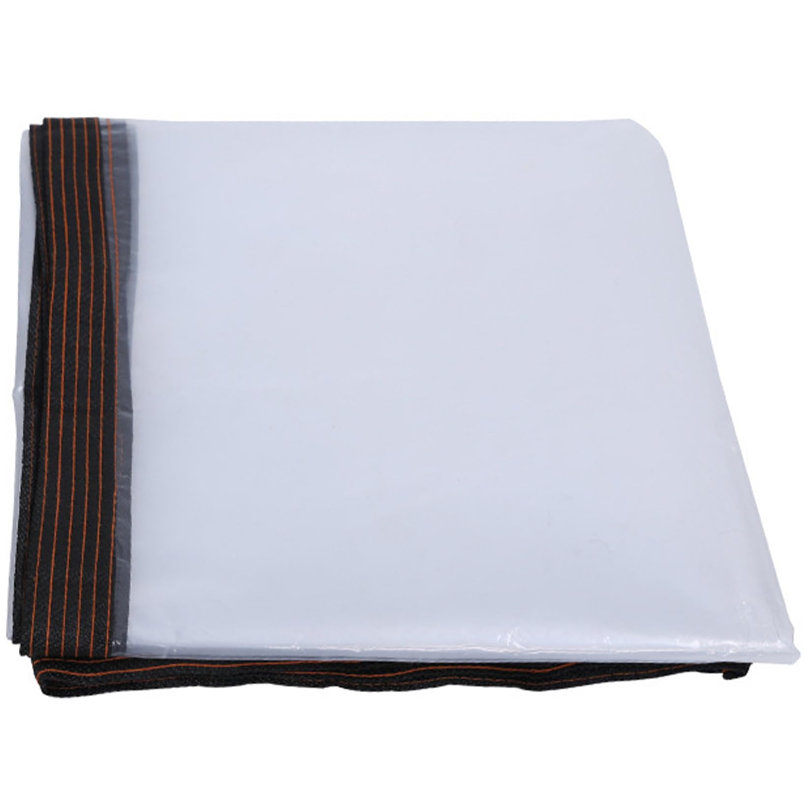Lona impermeable transparente PVC 2.1x4.9m con ojales para protección exterior