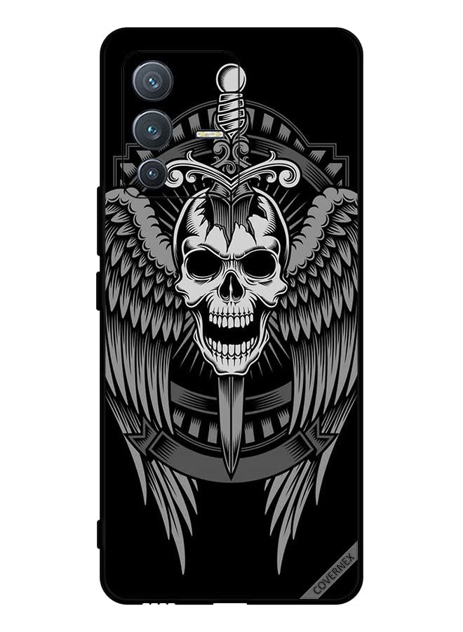 Protective Case Cover For vivo V23 Pro Skull Have Eagle Wings