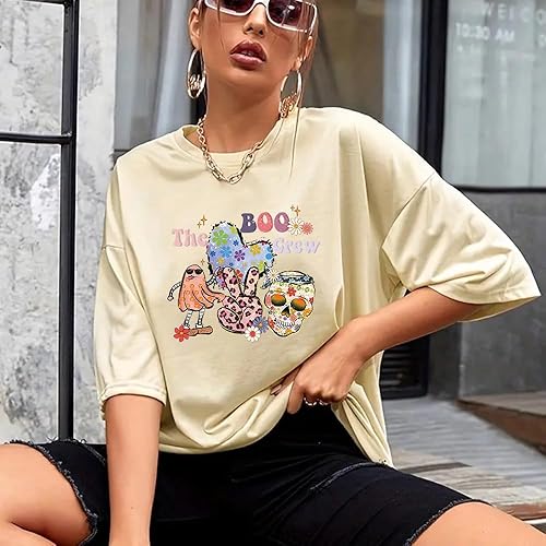 Miniatura 3 de Parches de transferencia para planchar de Halloween para ropa, lindos fantasmas, calcomanías de vinilo para planchar con diseño de calabaza, azúcar,