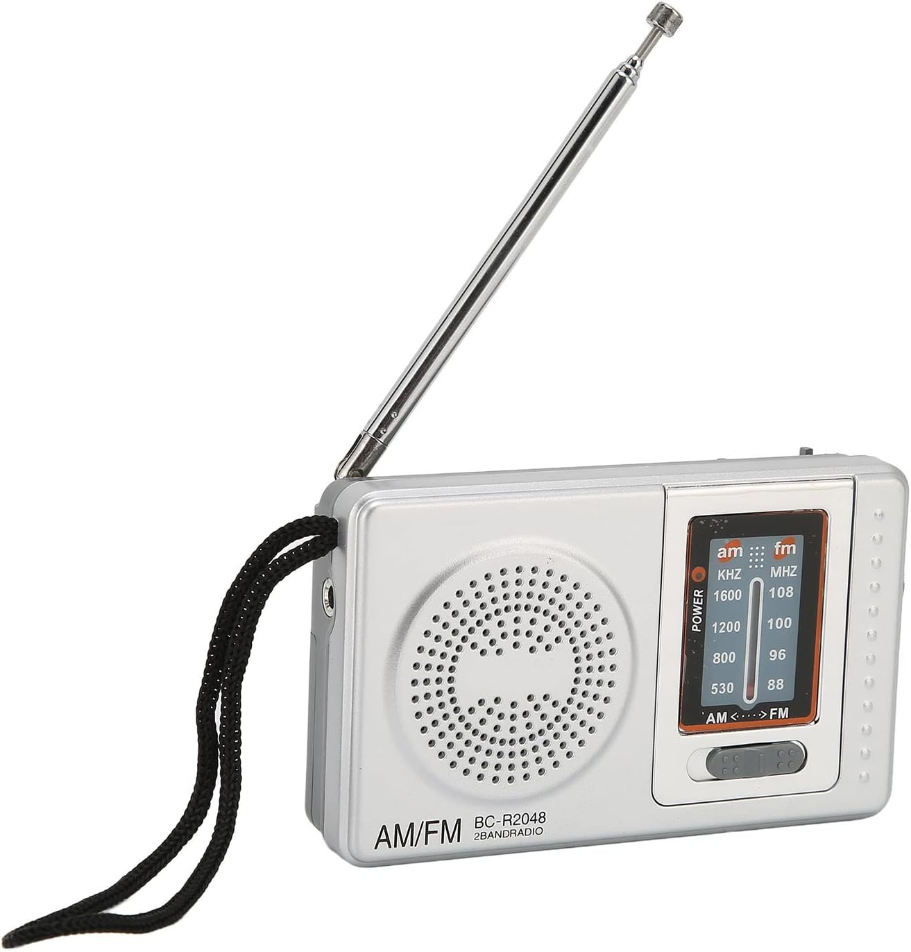AM FM Portable Radio, 2AA Battery Operated Personal Radio with Long Range Reception, DSP Chip AM FM Transistor Radio Built in Speaker for Home Travel Emergency