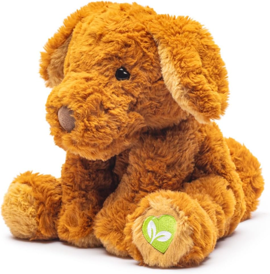 kooky koala™ Milo — Premium 9-Inch Seated Plush Golden Pup | Ultra-Soft Cuddle-Floppy™ Teddy with a Pre-Purchased Tree, Certificate Keepsake and Luxury Gift Bag
