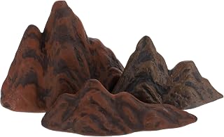 TUESMEILL Miniature Mountain Landscape, Aquarium Mountain Diorama Kit, Mini Mountain Figurine for DIY Craft Fish Tank Landscape Decorations Garden Ornament, Pack of 3