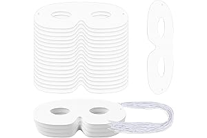 100 Pack Divine White Blank Masquerade Masks