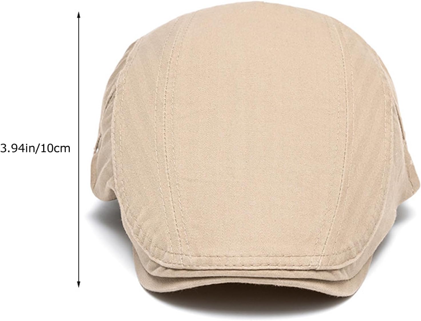 100% Cotton Newsboy Cap for Men Flat Hats Adjustable Men Newsboy Beret Hat Duckbill Buckle Cabbie Cap