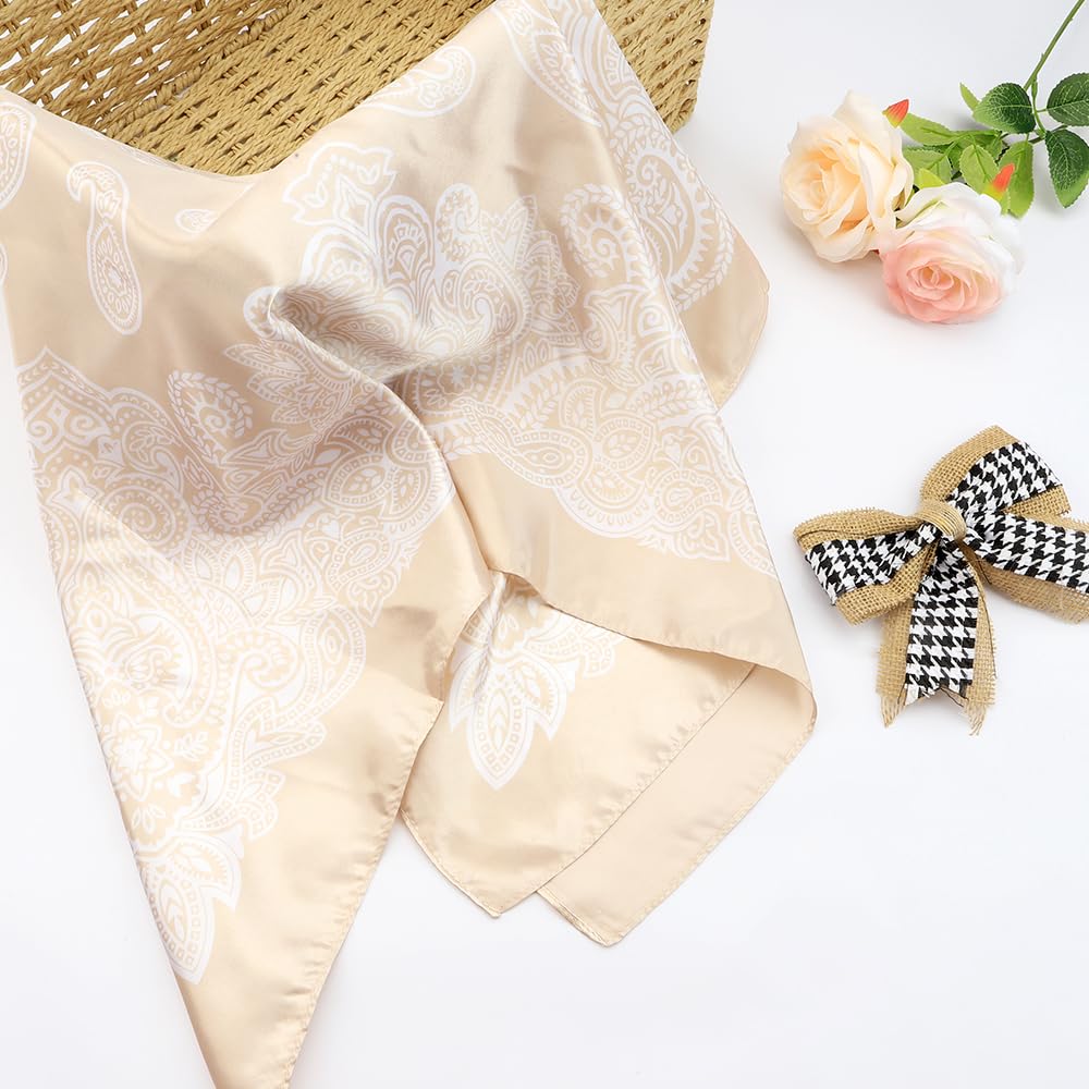 NZKNP Sciarpa in seta - Bandana da donna