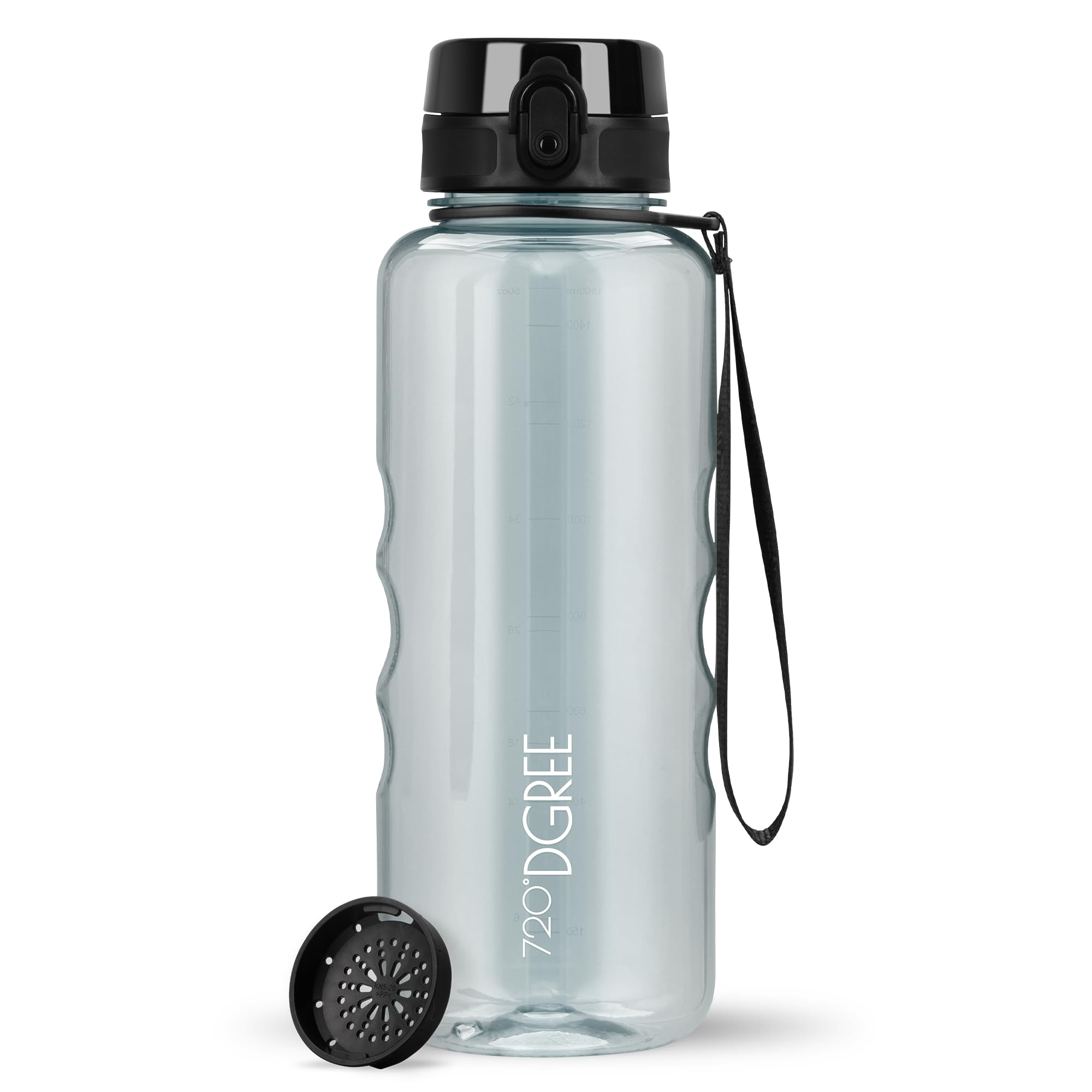 720°DGREE Botella Agua 1 Litro “uberBottle“ - Tamiz-Fruta, softTouch - Sin BPA, Prueba de Fugas, Reutilizable - Cantimplora, Water Bottle ideal para Deporte, Fitness, Gimnasio, Senderismo, Ciclismo — view 316