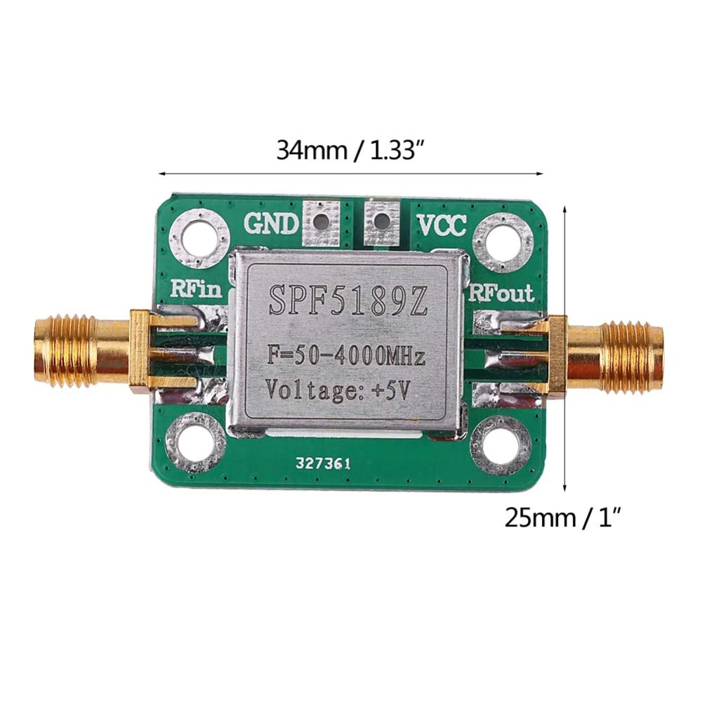 2pcs LNA 50-4000MHz SPF5189 RF Low Noise Amplifier Signal Receiver NF 0.6dB