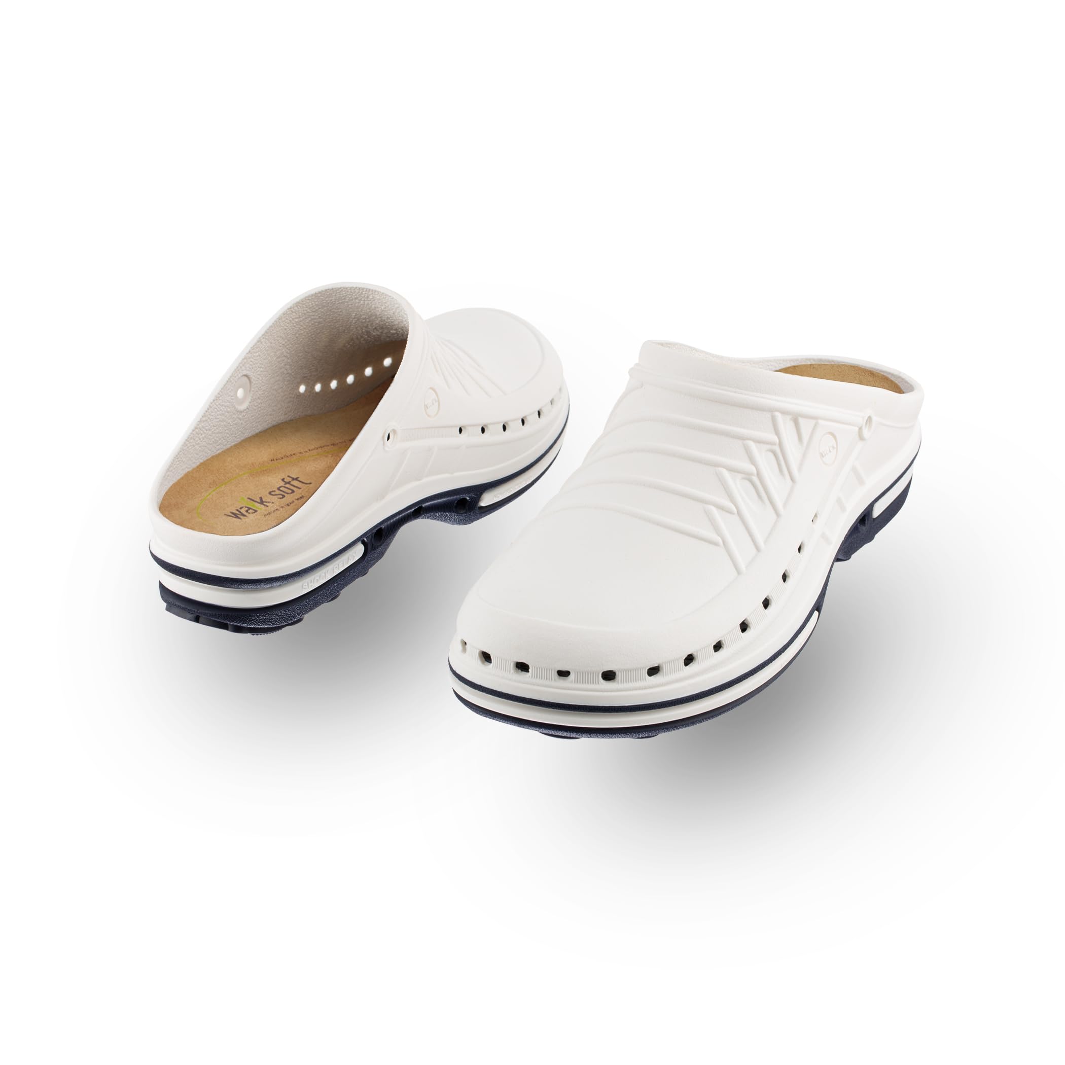 WOCK Clog con Cinturino e Soletta Walksoft, Zoccoli Sterilizzabili e Traspiranti per Donna e Uomo, Autoclavabili Fino a 134°C