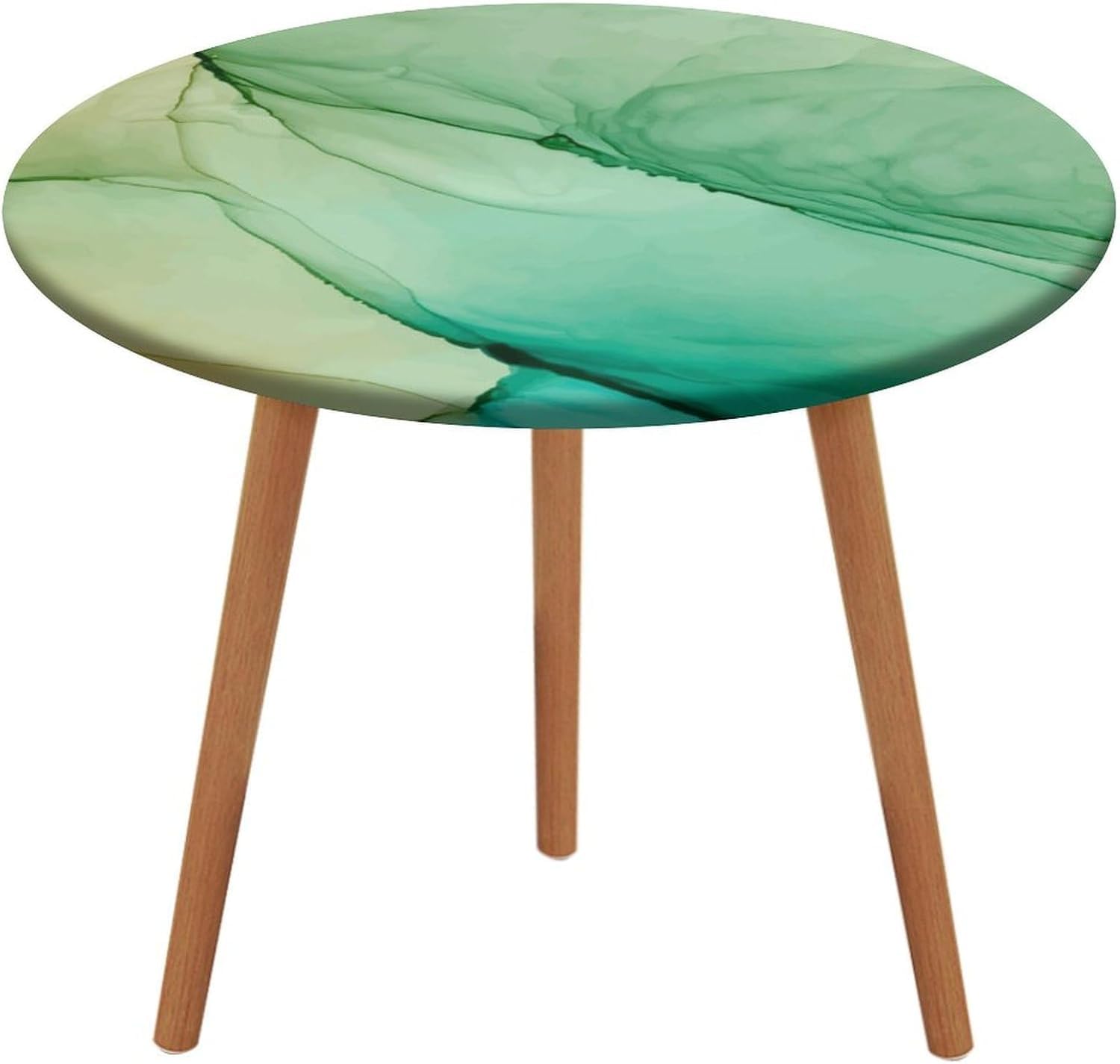 Nappe ronde lavable anti-glisse style marbre violet pour repas