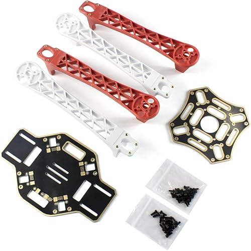 Miniatura 4 de QWinOut Kit de aviones cuadricóptero FPV de 4 ejes: marco F450 + control de vuelo PXI PX4 + motor de 920 KV + GPS + transmisor FS-i6 + batería