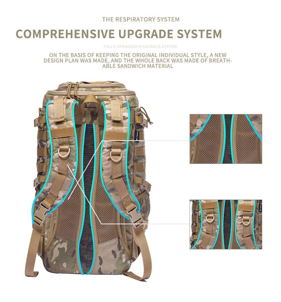 Plecak turystyczny Molle Outdoor Tactical Backpack 1000D Nylon Daypack Torba na plecak na piesze wycieczki