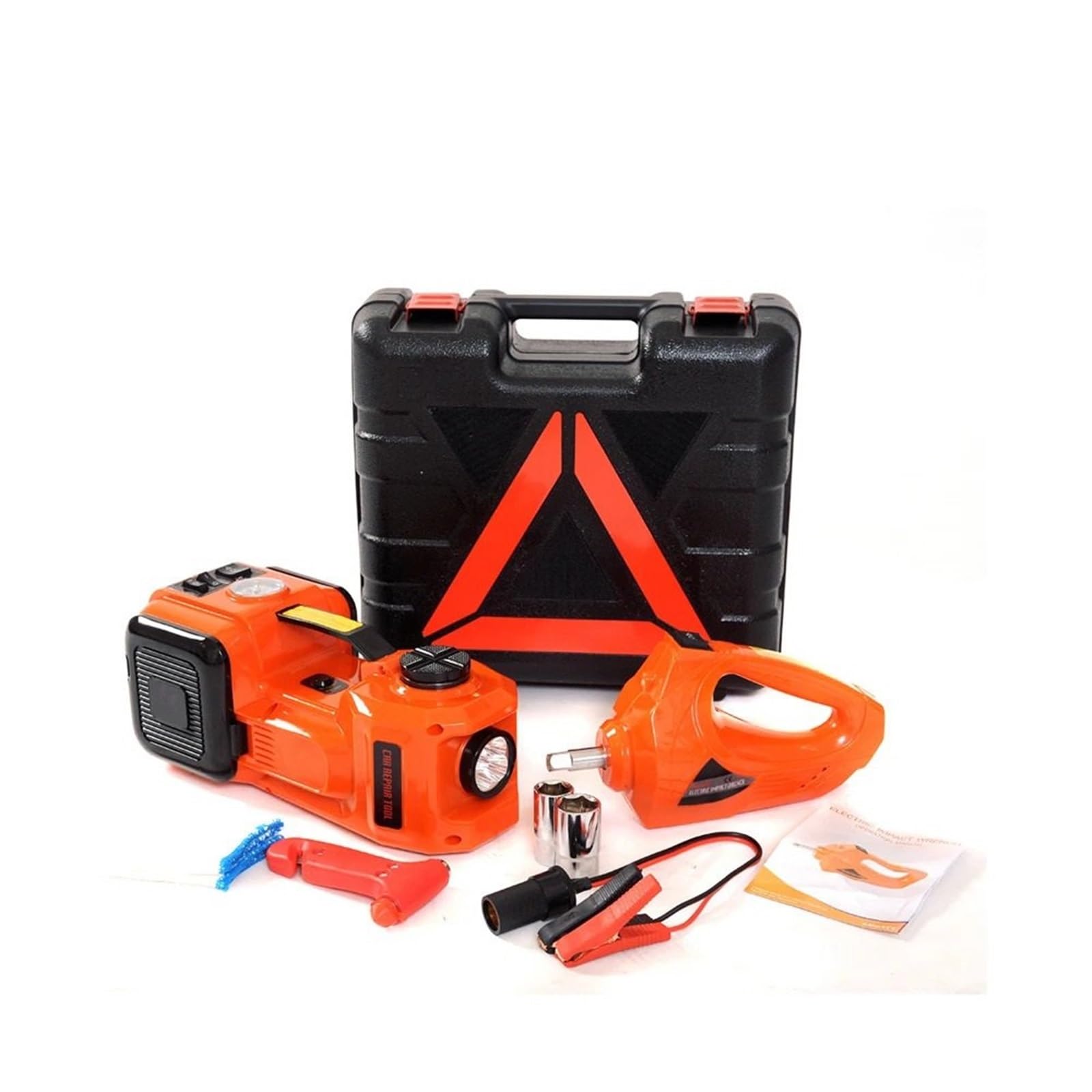 Accessori cric per Martinetto per Auto 3in1 Martinetti Idraulici elettrici Martinetto da Pavimento per Auto da 5 tonnellate 45 cm con Pompa di gonfiaggio per cric per Auto