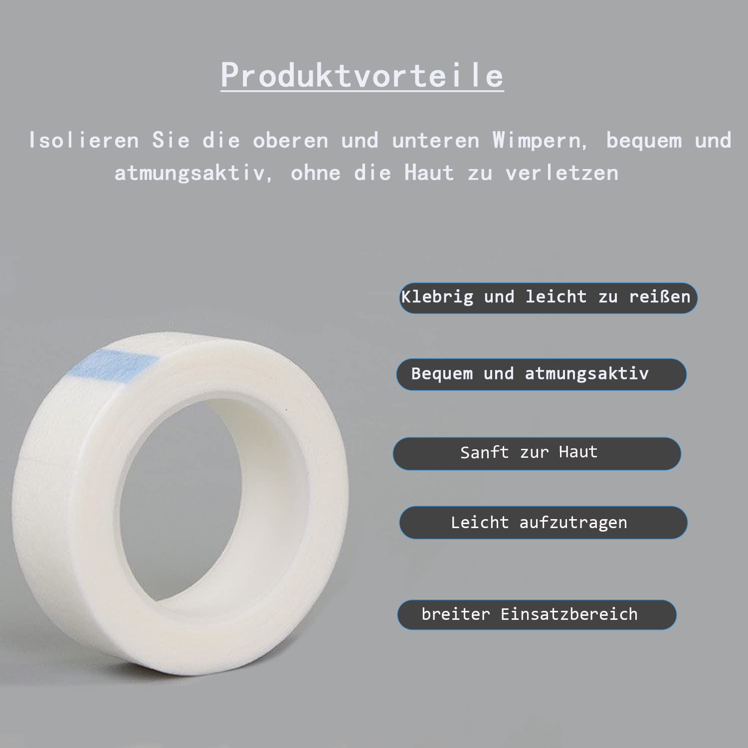 Eyelash Tape, Micropore Medical Tape for Eyelash Extension Microporous Tape for False Eyelash Patches Makeup Tool (10 Rolls) - Image 3