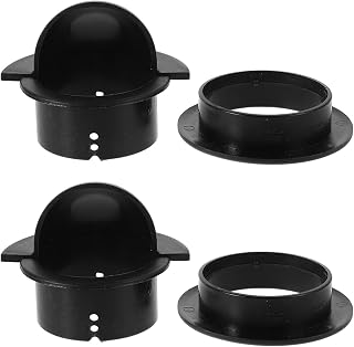 Healeved Plato de Entrada para Mesa de Futbolín de Plástico Negro, Accesorio de Repuesto para Máquina de Fútbol, Fácil Montaje para Entretenimiento y Reuniones