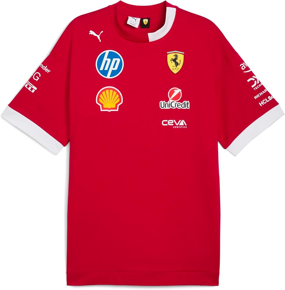 2025 PUMA スクーデリア フェラーリ オーバーサイズ Tシャツ Amazon.com : PUMA Scuderia Ferrari F1 2025 Driver's Oversized