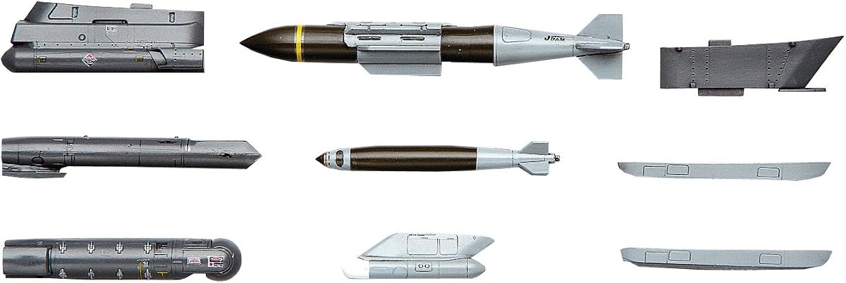 Hasegawa Kit de modelo de municiones de ataque conjunto IX de armas de avión a escala 1:72 de EE. UU.