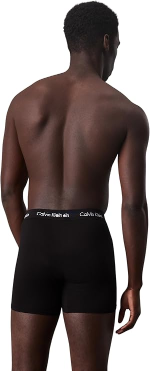 Calvin Klein Men’s 3 Pack Boxer Briefs with Logo Waistband