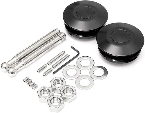 Paquete de 2 pestillos universales de liberación rápida de 2.44 pulgadas2.441 in de diámetro, aleación de aluminio, botón de cierre rápido,